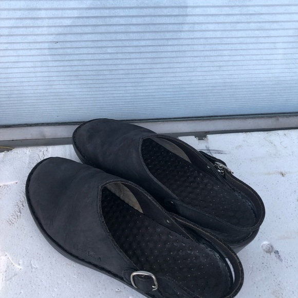 JOSEF SEIBEL Black Leather Comfort Air Massage Slingback Mules Size US 8.5 - Picture 11 of 15